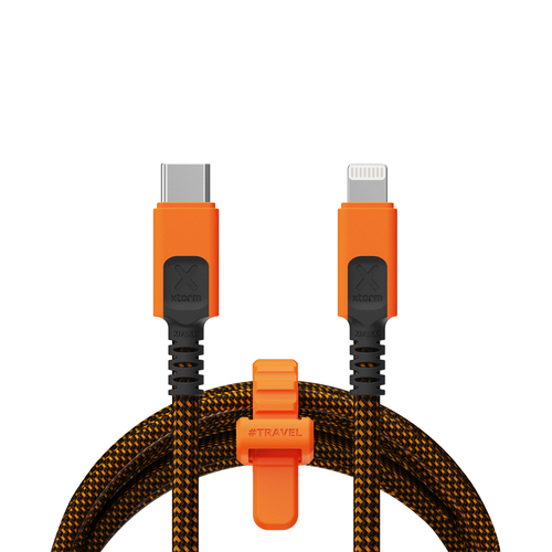 Xtorm CXX2002. Cable length: 1.5 m, Connector 1: Lightning, Connector 2: USB C. Power: 60 W. Compliance certificates: Mfi.