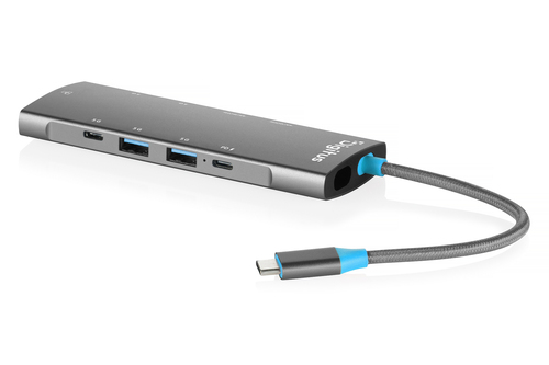 Digitus USB-C Docking Station, 9-Port. Basisgerät Typ: Tablet/Smartphone/Laptop, Markenkompatibilität: Universal. Docking-
