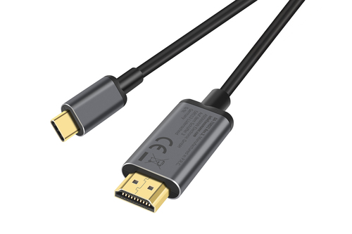 Digitus USB-C - HDMI video adapter cable, UHD 4K / 30 Hz. Cable length: 1.8 m, Connector 1: USB Type-C, Connector 2: HDMI 