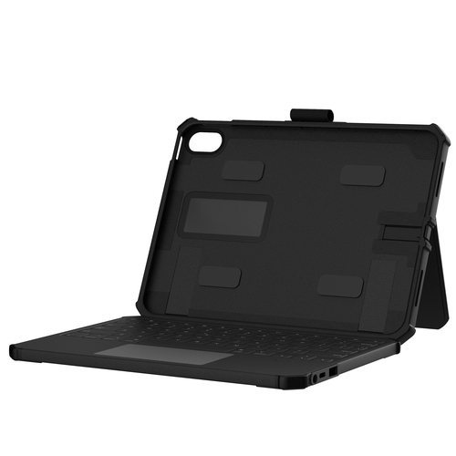 Urban Armor Gear Rugged USB-C Keyboard iPad 11" (A16)(11th Gen, 2025) Folio Case. Keyboard layout: QWERTY, Keyboard langua