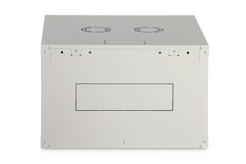 Digitus Dynamic-N 7U Wall Mountable Enclosed Cabinet Rack Cabinet for Networking, Server - Light Grey - Steel, Glass, Shee