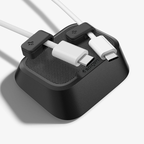 Spigen Magnetic Cable Holder | LD103. Type: Cable holder, Purpose: Desk, Product colour: Black. Quantity per pack: 1 pc(s)