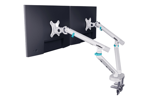 Digitus Dual design monitor mount, 2x 35", 2x 10 kg. Mounting: Clamp, Maximum weight capacity: 20 kg, Maximum screen size: