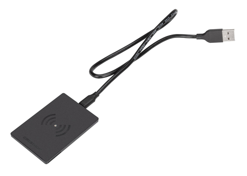 Crestron RFID-USB RFID Reader - 80.01 mm Read Distance - 125 kHz to 2.40 GHz - HF - USB - Wall Mountable