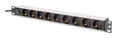 Digitus DN-95437. Rack-Kapazität: 1U, Montage: Horizontal/Vertikal, Gehäusematerial: ABS Synthetik, Aluminium. Anzahl der 