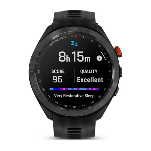 Garmin Approach S70 - 47 mm. Display diagonal: 3.56 cm (1.4"), Display technology: AMOLED, Display resolution: 454 x 454 p