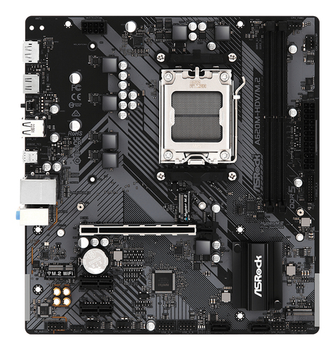 ASRock A620M-HDV/M.2 Desktop-Mainboard - AMD A620 Chipsatz - Buchse AM5 - Micro ATX - Ryzen 7 Unterstützter Prozessor - 96