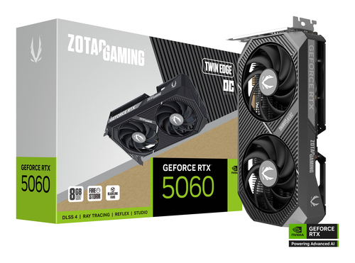 Zotac GAMING GeForce RTX 5060 Twin Edge OC. Graphics processor family: NVIDIA, Graphics processor: GeForce RTX 5060. Discr