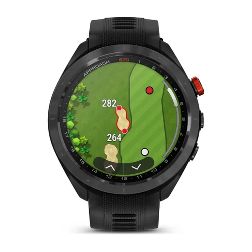 Garmin Approach S70 - 47 mm. Display diagonal: 3.56 cm (1.4"), Display technology: AMOLED, Display resolution: 454 x 454 p