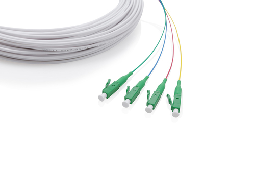 Digitus 48 m Glasfaser Netzwerkkabel - 1 Stück - Cable for Netzwerkgerät - LSZH, LSOH - Single-mode - 9/125 µm - Weiß