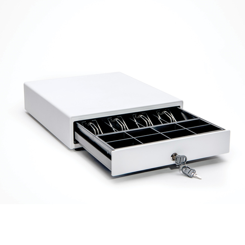 Star Micronics CD4-1416WTSS48. Tipo de produto: Gaveta de dinheiro manual, Cor do produto: Branco. Largura: 350 mm, Profun