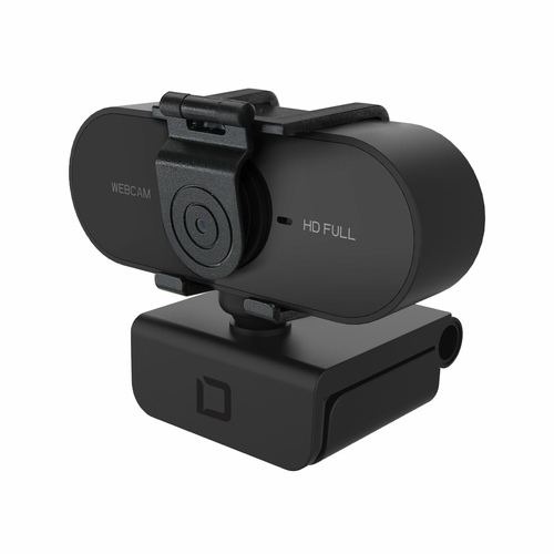 Dicota - Webcam - Schwarz - USB 2.0 - 1920 x 1080 Pixel Videoauflösung - Autofokus - Mikrofon - Notebook, Computer