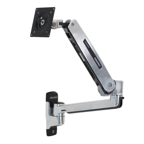 Ergotron LX Sit-Stand Wall Mount LCD Arm. Peso máximo (capacidade): 11,3 kg, Tamanho máximo de ecrã: 106,7 cm (42"), Supor