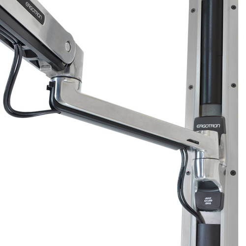 Ergotron LX Sit-Stand Wall Mount LCD Arm. Peso máximo (capacidade): 11,3 kg, Tamanho máximo de ecrã: 106,7 cm (42"), Supor