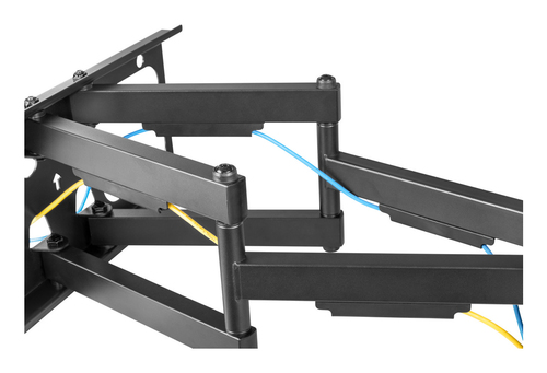 Napofix 276 LED / LCD de montaje en pared 37 a 80 pulgadas, basculantes, giratorios, 4 brazos, Negro. Maximum weight capac