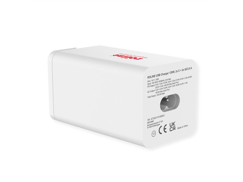 Roline 118 W Wechselstromadapter - 118 W - 5 V Gleichstrom, 9 V DC, 12 V Gleichstrom, 15 V DC, 20 V DC - 5 A