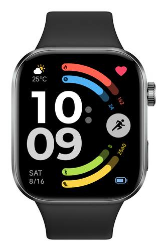 Xiaomi Watch 6. Tamanho do ecrã na diagonal: 5,26 cm (2.07"), Tecnologia de apresentação: AMOLED, Resolução: 432 x 514 pix
