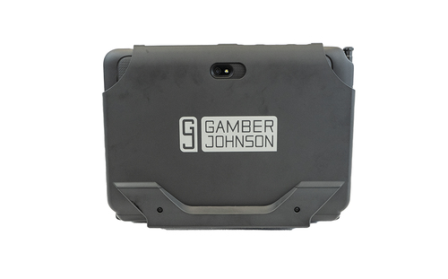 Gamber-Johnson Tastatur - Kompakt - Dock Konnektivität - Pogo Pin Schnittstelle - TouchPad - Deutsch - Silicon Rubber Schl