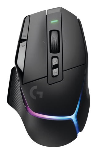 Logitech G G502 X PLUS. Forma: Mão direita. Tecnologia de detecção de movimento: Ótico, Interface de dispositivo: RF Wirel