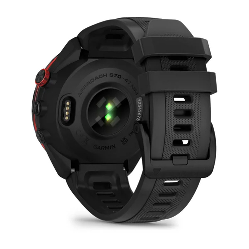 Garmin Approach S70 - 47 mm. Display diagonal: 3.56 cm (1.4"), Display technology: AMOLED, Display resolution: 454 x 454 p