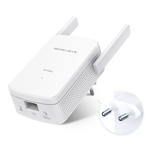 Mercusys AV1000 Gigabit Powerline WiFi Kit. Maximum data transfer rate: 1000 Mbit/s, Networking standards: IEEE 802.11b, I