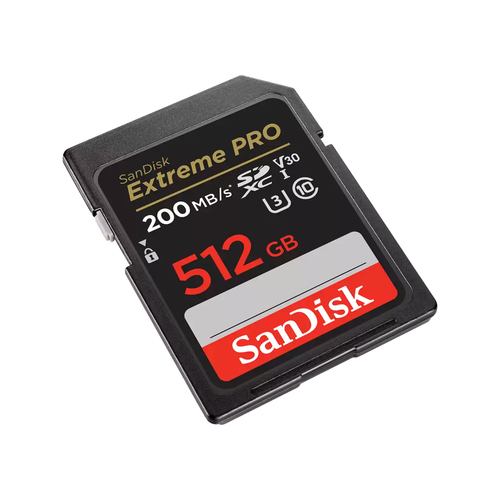 EXTREME PRO 512GB SDHC MEMORY CARD 200MB/S 140MB/S UHS-I CLASS