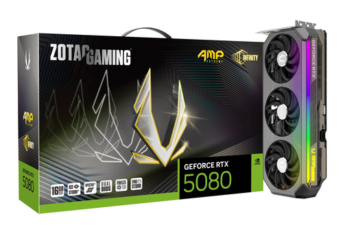 Zotac NVIDIA GeForce RTX 5080 Grafikkarte - 16 GB GDDR7 - 7680 x 4320 - 2,67 GHz Core - 256 Bit Busbreite - PCI Express 5.