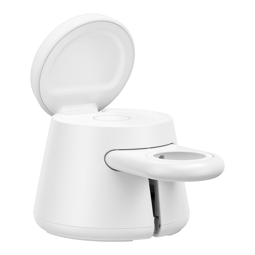 Belkin UltraCharge Induktionsladegerät - Weiß - für Qi2-fähiges Gerät, Ohrhörer, Smartphone, Smartwatch, iPhone - Eingangs