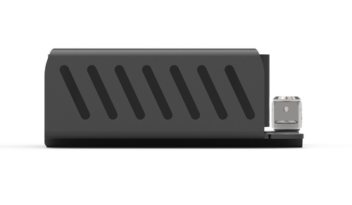 Compulocks Apple TV Security Mount (4th, 4k 1-2nd Gen) (2018-2021) with Cable Lock Black - Easy to install on the counter 