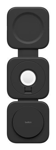 Belkin BoostCharge Pro Induktionsladegerät - Schwarz - für Qi2-fähiges Gerät, iPhone, Smartwatch, AirPod - Eingangsstecker