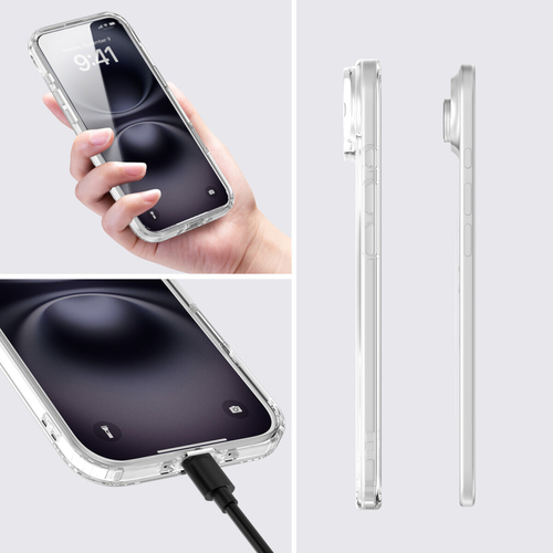4smarts 360° Protection Set Hülle für Apple iPhone Air, iPhone 17 Air Smartphone - Transparent - Retail - Stoßfest, Kratzf
