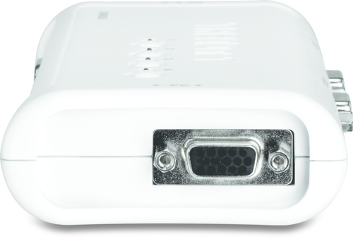Trendnet TK-407K. Tastatur Porttyp: USB, Maus-Porttyp: USB, Video Porttyp: VGA. Maximale Auflösung: 2048 x 1536 Pixel, Sca