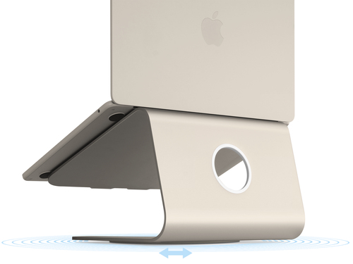 Rain Design mStand360 Notebook-Ständer - TAA-konform - 15,7 cm Höhe x 25,8 cm Breite - Anodisiertes Aluminium - Starlight