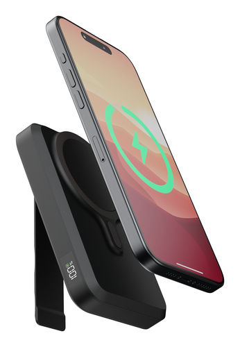 Xtorm Magnetic Wireless Powerbank - 10.000mAh - Midnight Black. Battery capacity: 10000 mAh, Battery technology: Lithium P