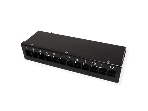 Value Kabelbündler - Schwarz - Kabelmanagement-Box - 1U Rack Height - Stahl