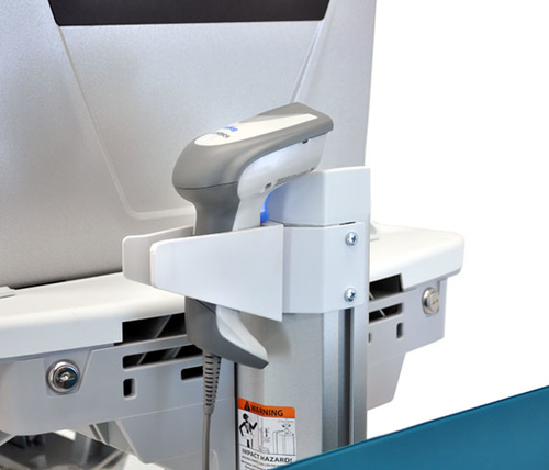 Ergotron StyleView EMR Cart with LCD Pivot, LiFe Powered, EU. Cor do produto: Alumínio, Cinzento, Branco, Uso recomendado: