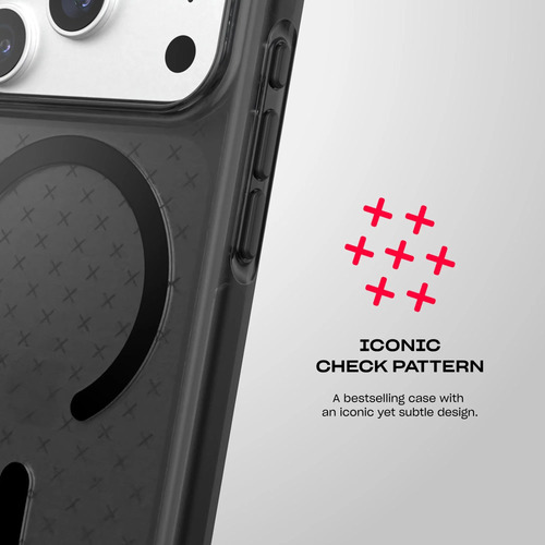 Tech21 EvoCheck MagSafe. Case type: Cover, Brand compatibility: Apple, Compatibility: iPhone 18 Pro/17 Pro, Maximum screen