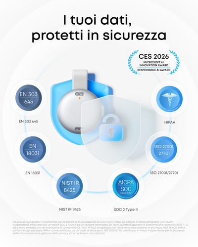 Anker soundcore Work Registratore Vocale AI, per Riunioni, con Trascrizione e Riassunti Automatici con AI, Indossabile, 64