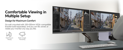 KOORUI ESSENTIAL E2212F 
21,45?-LCD mit 16:9-Format und IPS-Technik für hervorragende Bildqualität
super-kompaktes und ult