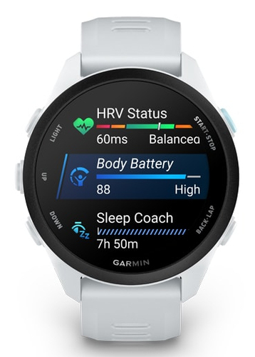 Garmin Forerunner 70. Display diagonal: 3.05 cm (1.2"), Display technology: AMOLED, Display resolution: 390 x 390 pixels, 