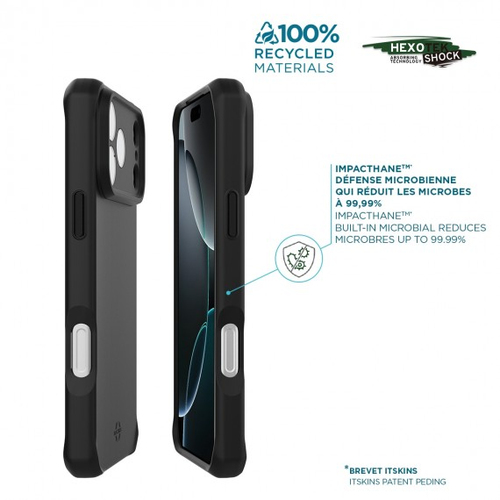 MOBILIS SPECTRUM_R Robust Hülle für Apple iPhone 17 Pro Smartphone - Schwarz - Massiv - Sturzsicher, Anitbakteriell, Stoßf