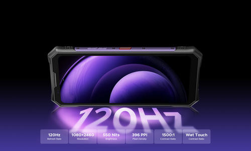 Doogee S300 Plus Thermal. Dimensioni diagonale schermo: 17,2 cm (6.78"), Risoluzione del display: 2460 x 1080 Pixel. Frequ