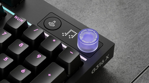 Clavier de jeu Logitech G G316 X 98 - Câble Connectivité - USB Type A Interface - RGB LED - Français - Noir - Tactile Pavé