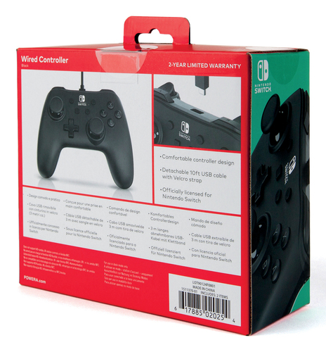 PowerA Wired Controller for Nintendo Switch - Black. Device type: Gamepad, Gaming platforms supported: Nintendo Switch, Ni