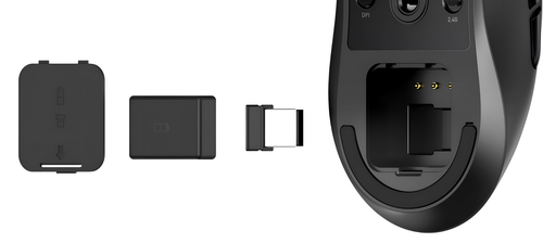Urban Factory ONLEE PRO PLUS: OPTICAL BLUETOOTH AND 2.4GHZ MOUSE WITH FREE WHEEL TECHNOLOGY - 7200DPI – LATERAL WHEEL - RE