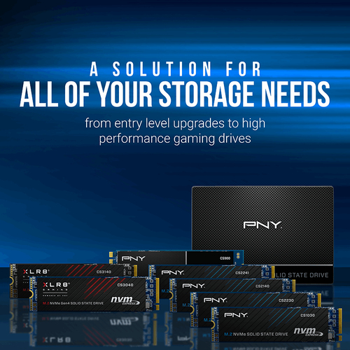 PNY Solid State-Laufwerk - M.2 2280 Intern - 500 GB - PCI Express NVMe (PCI Express NVMe 4.0 x4) - Notebook, Desktop-PC Un