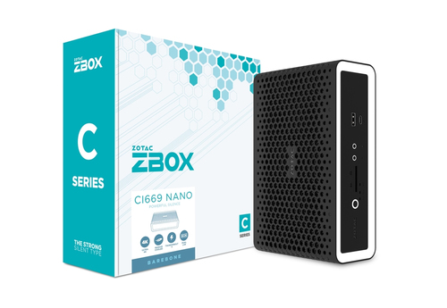 Zotac ZBOX nano ZBOX-CI669NANO Barebone-System - Mini-PC - Core i7 13. Gen. i7-1355U 1,70 GHz Deca-Core - Intel Chip - 64 