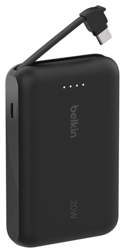 Belkin BoostCharge Stromspeicher - Schwarz - für Smartphone, Tablet-PC, iPad mini, iPad, iPad Pro - 10000 mAh - 20 W - USB