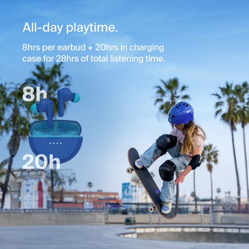 Belkin SoundForm Nano 2 True Wireless Ohrhörer Stereo Ohrhörerset - Blau - Binaural - In-Ear - 914,4 cm Reichweite - Bluet