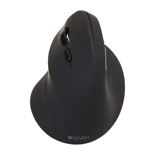 V7 MW400L Rato - Frequência de rádio - USB - Ótico - 6 Taste(n) - Preto - Sem fios - 6,10 m - 2,40 GHz - 1600 dpi - Roda d
